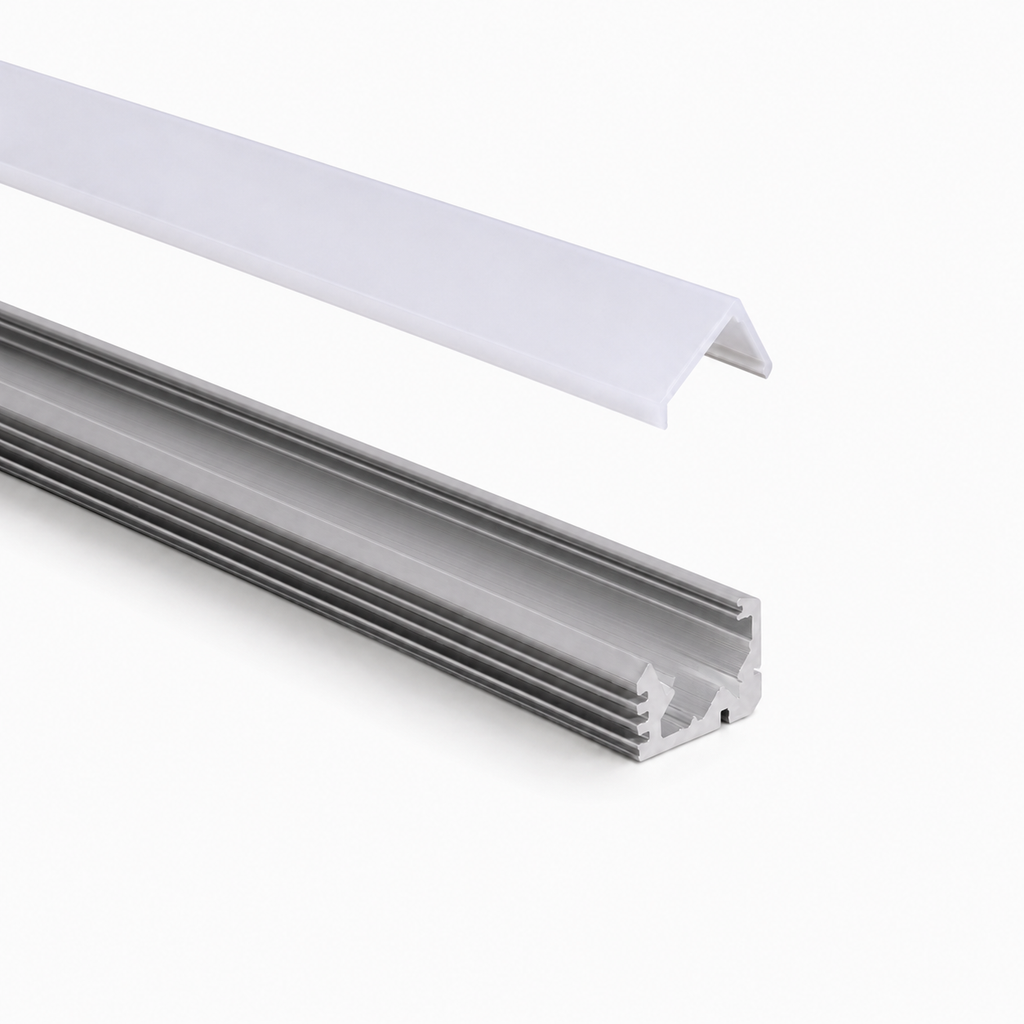 Angled 200 DIY | LED Aluminum Channel & Frosted Diffuser