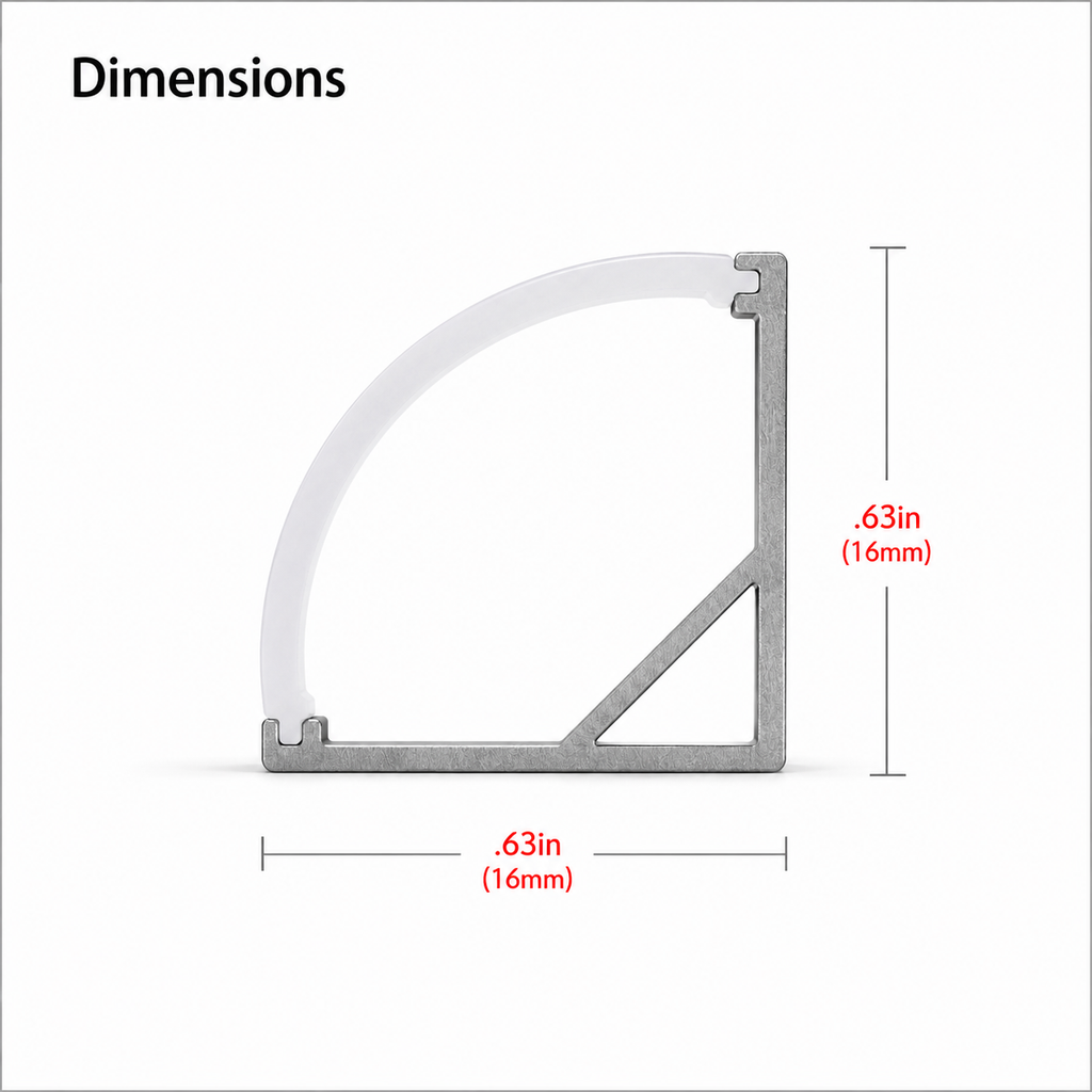 Angled 100 DIY | LED Aluminum Channel & Frosted Diffuser