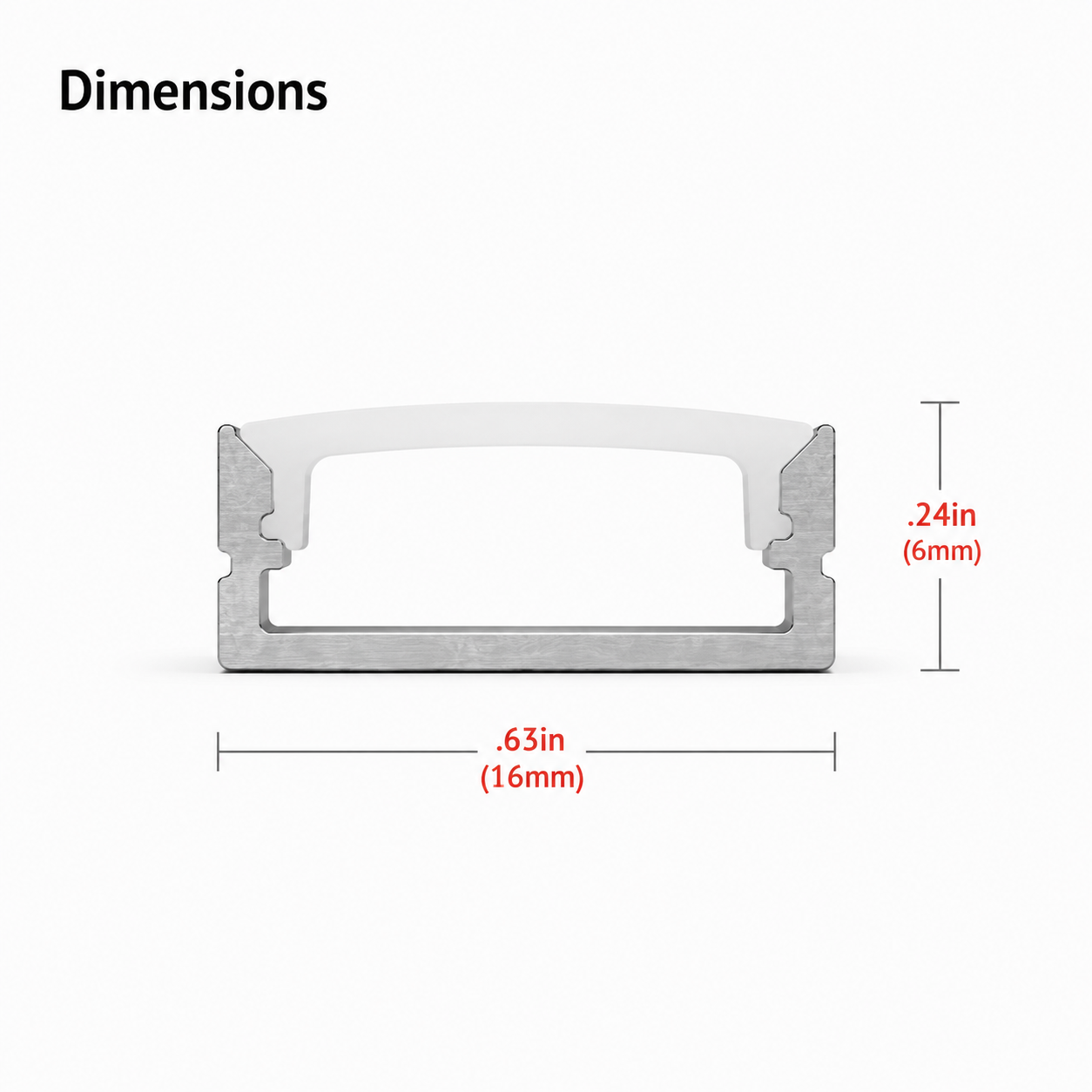 Surface 300 DIY | LED Aluminum Channel & Frosted Diffuser